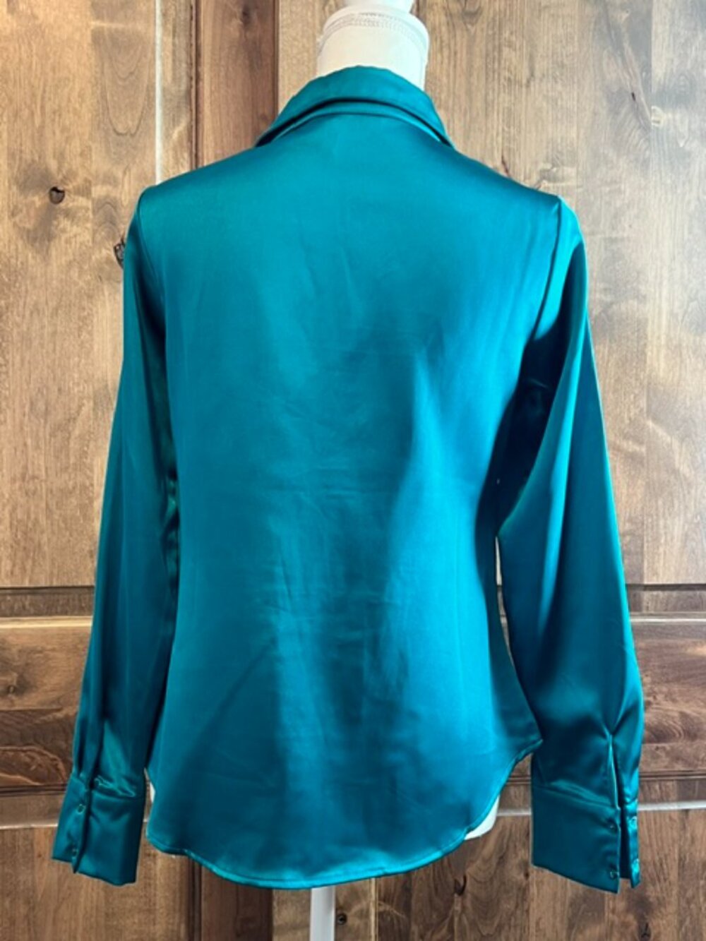 Turquoise Button-Down Top - Picture 3 of 3